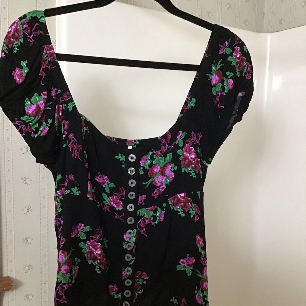 Free People Peasant Pinup Rockabilly Top